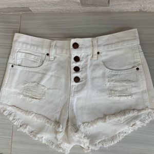 High rise shorts